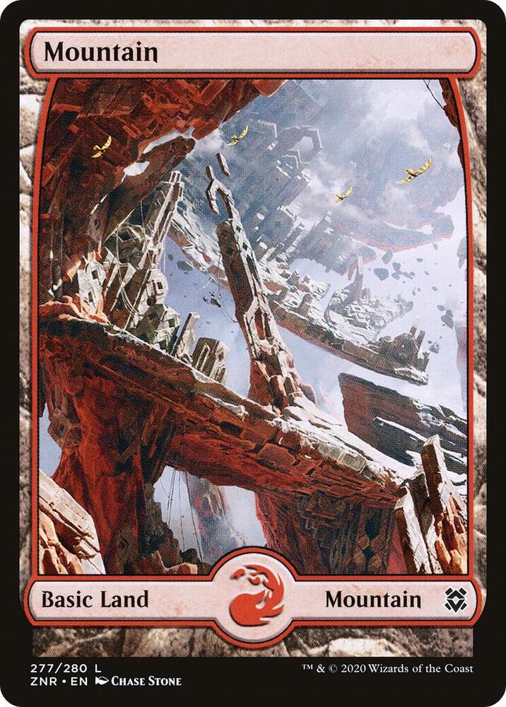 Mountain (277) - Full Art [Zendikar Rising] [Full Art]