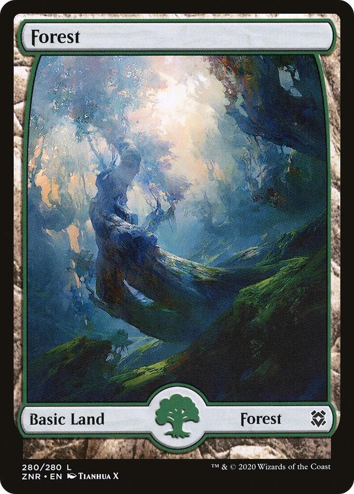 Forest (280) - Full Art [Zendikar Rising] [Full Art]