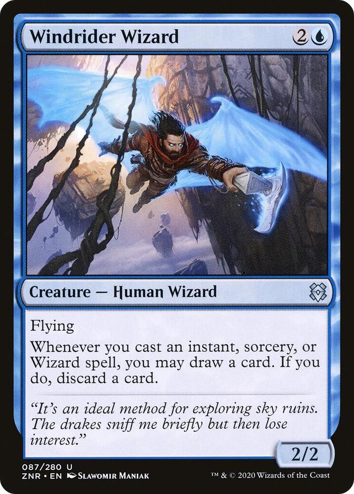 Windrider Wizard (87) [Zendikar Rising]