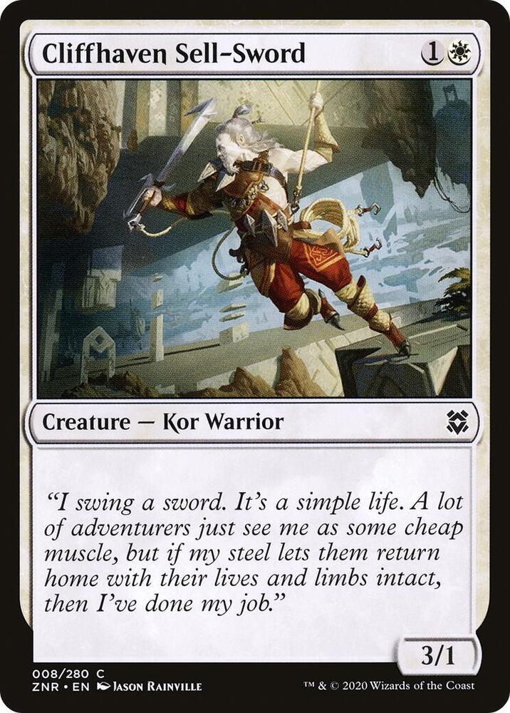 Cliffhaven Sell-Sword (8) [Zendikar Rising]