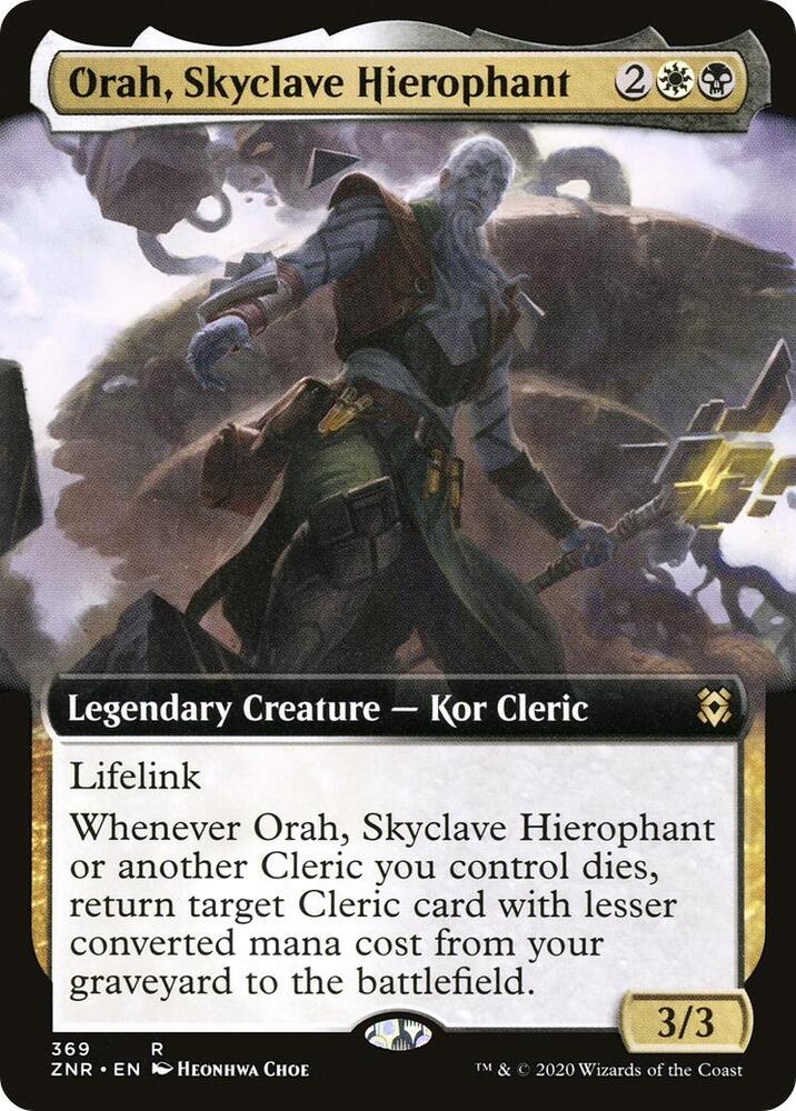 Orah, Skyclave Hierophant (Extended Art) (369) [Zendikar Rising] [Extended Art]