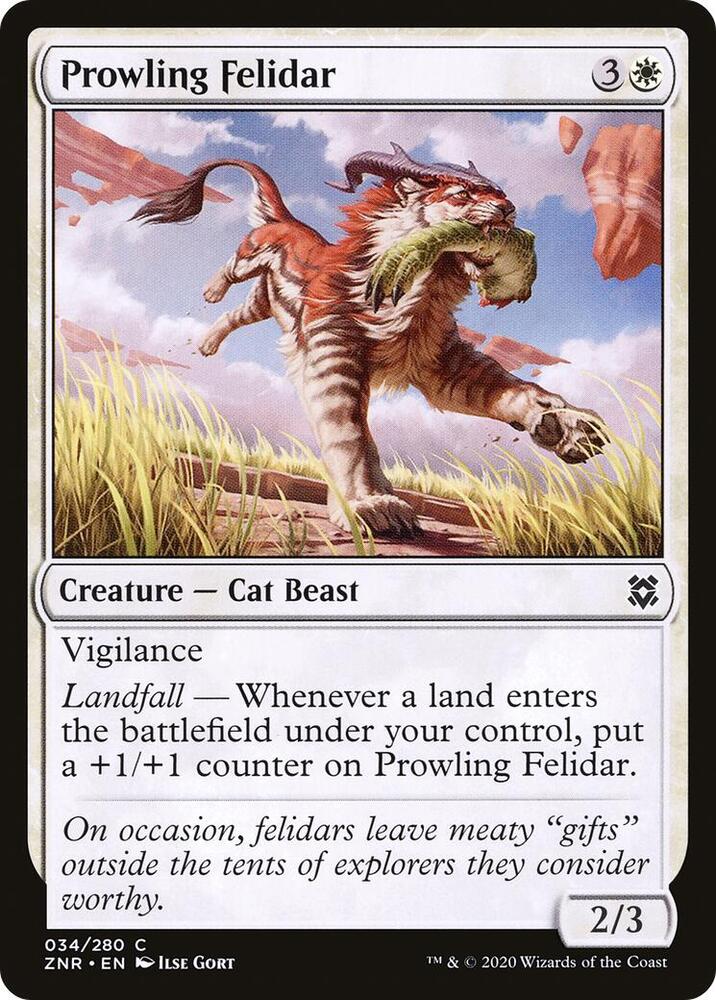Prowling Felidar (34) [Zendikar Rising]