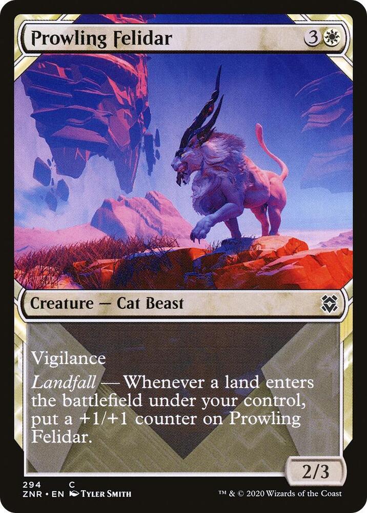 Prowling Felidar (Showcase) (294) [Zendikar Rising] [Showcase]