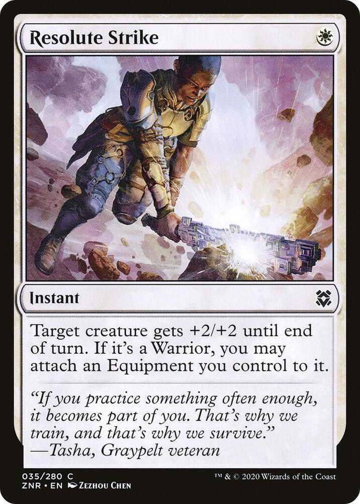 Resolute Strike (35) [Zendikar Rising]