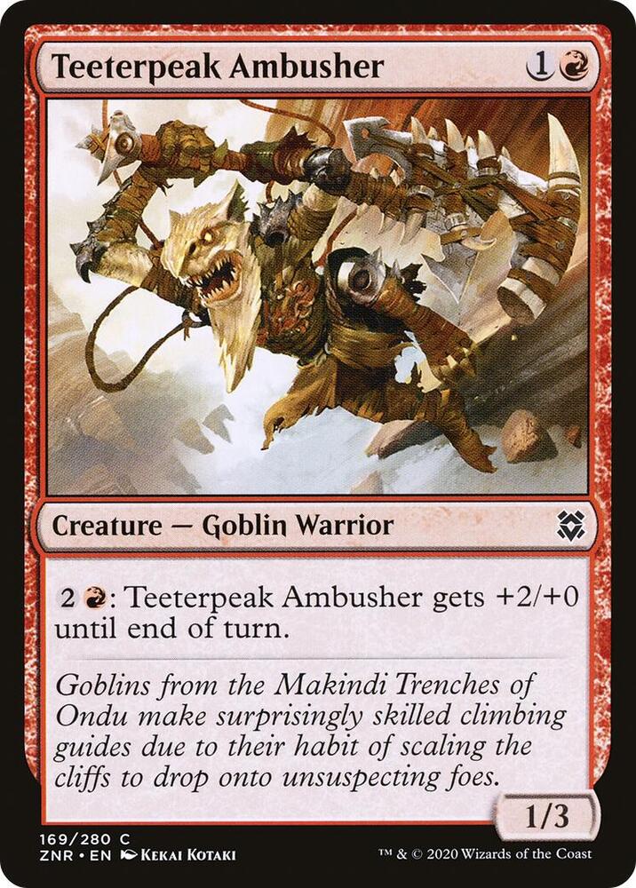 Teeterpeak Ambusher (169) [Zendikar Rising]