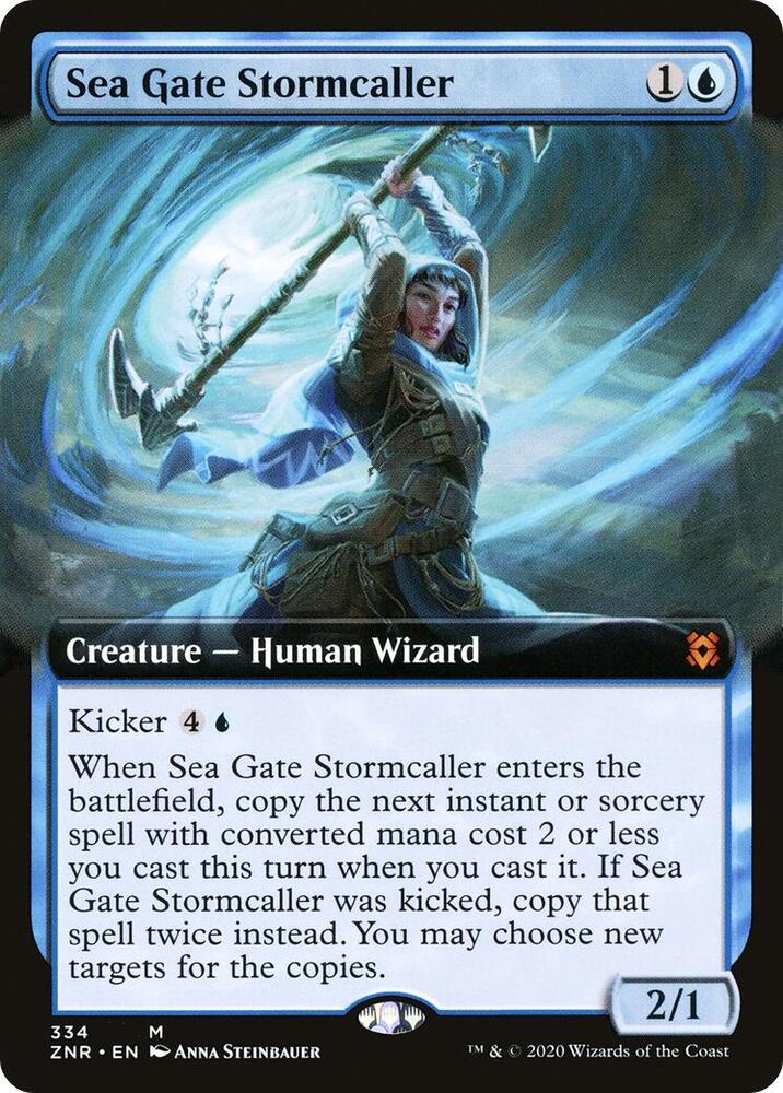 Sea Gate Stormcaller (Extended Art) (334) [Zendikar Rising] [Extended Art]