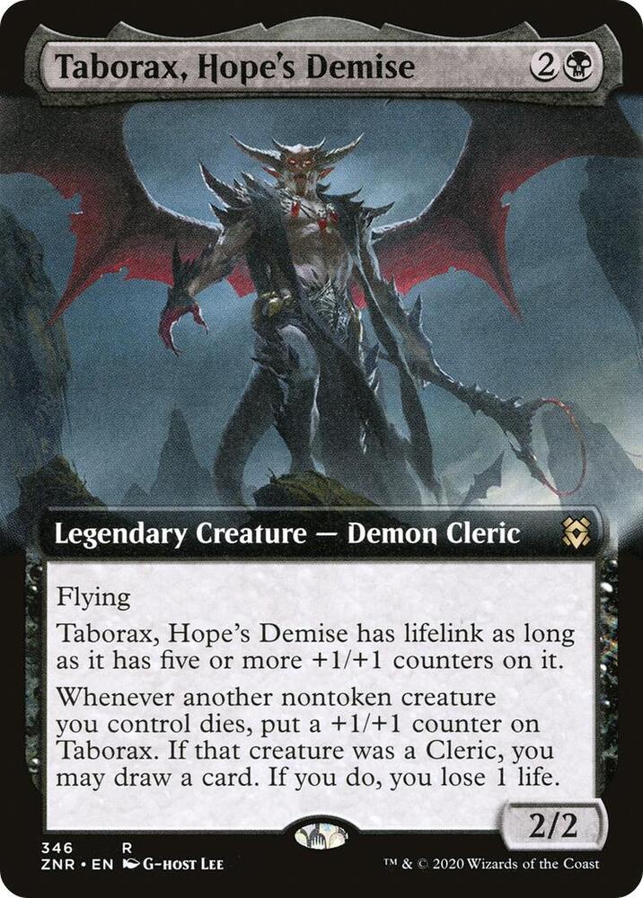 Taborax, Hope's Demise (Extended Art) (346) [Zendikar Rising] [Extended Art]