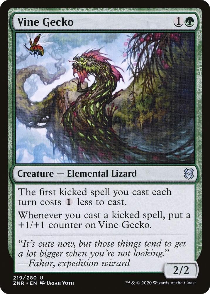 Vine Gecko (219) [Zendikar Rising]