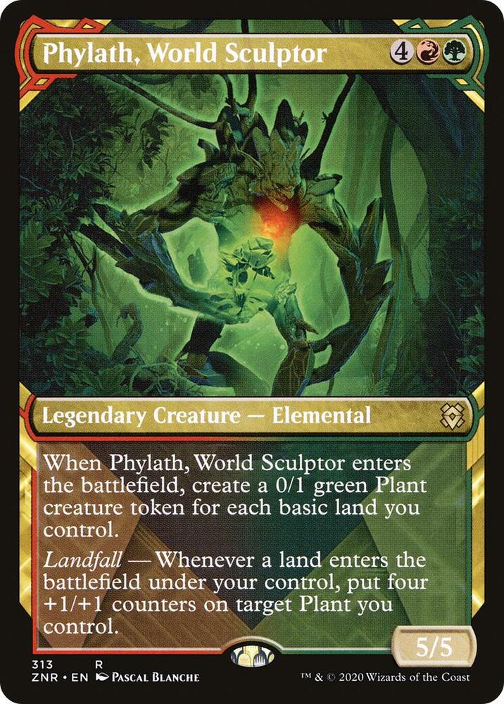 Phylath, World Sculptor (Showcase) (313) [Zendikar Rising] [Showcase]