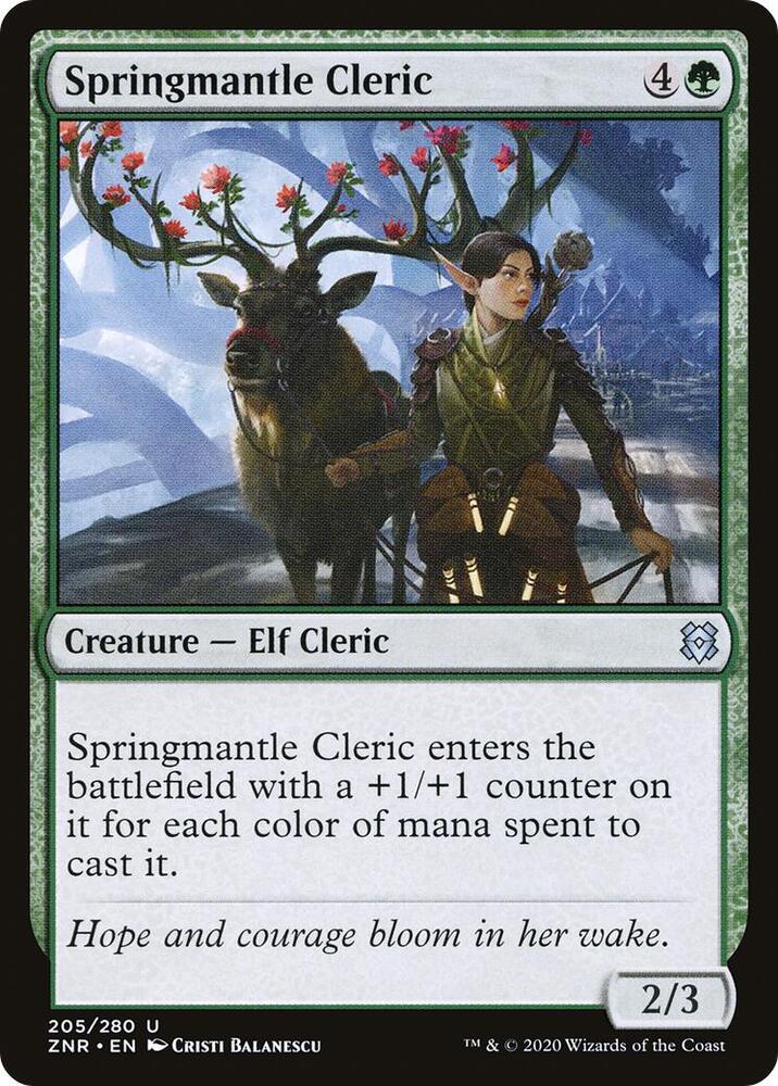 Springmantle Cleric (205) [Zendikar Rising]