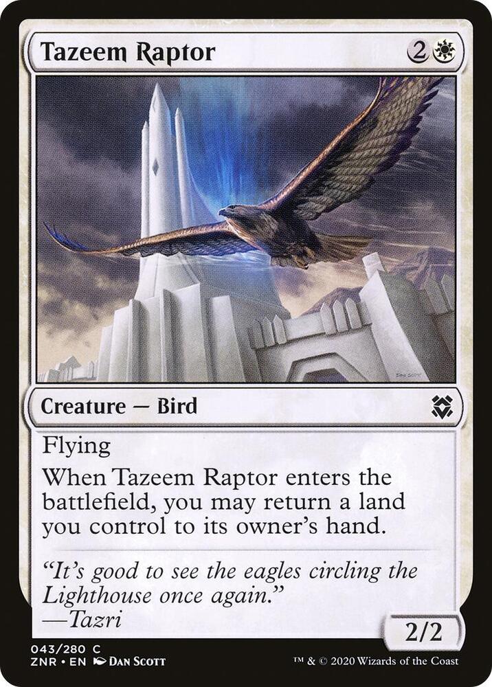 Tazeem Raptor (43) [Zendikar Rising]