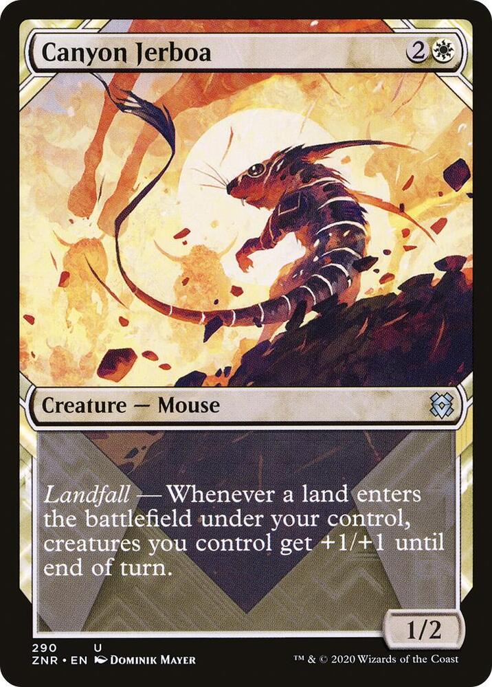 Canyon Jerboa (Showcase) (290) [Zendikar Rising] [Showcase]