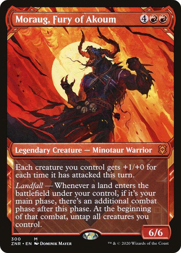 Moraug, Fury of Akoum (Showcase) (300) [Zendikar Rising] [Showcase]