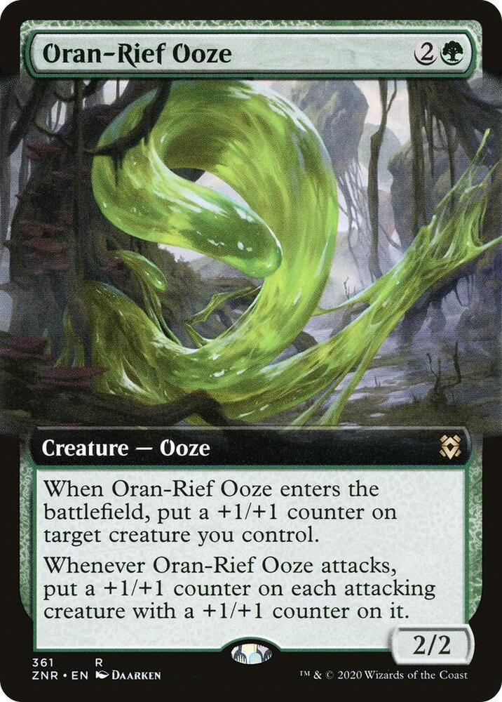 Oran-Rief Ooze (Extended Art) (361) [Zendikar Rising] [Extended Art]