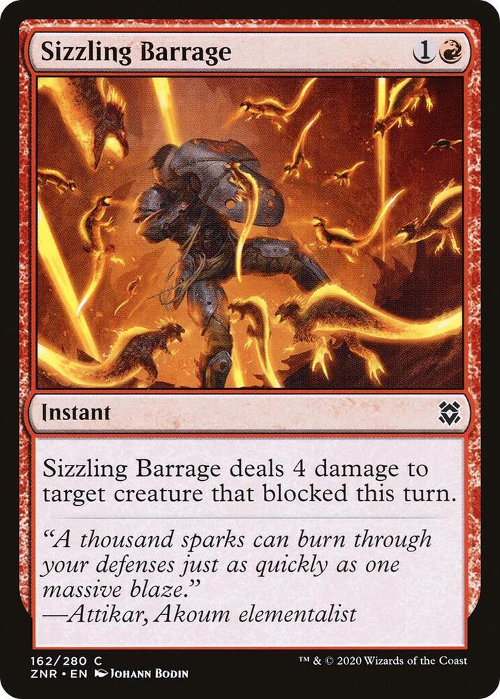 Sizzling Barrage (162) [Zendikar Rising]