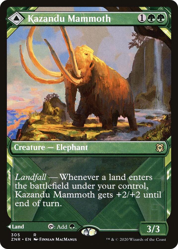 Kazandu Mammoth (Showcase) (305) [Zendikar Rising] [Showcase]