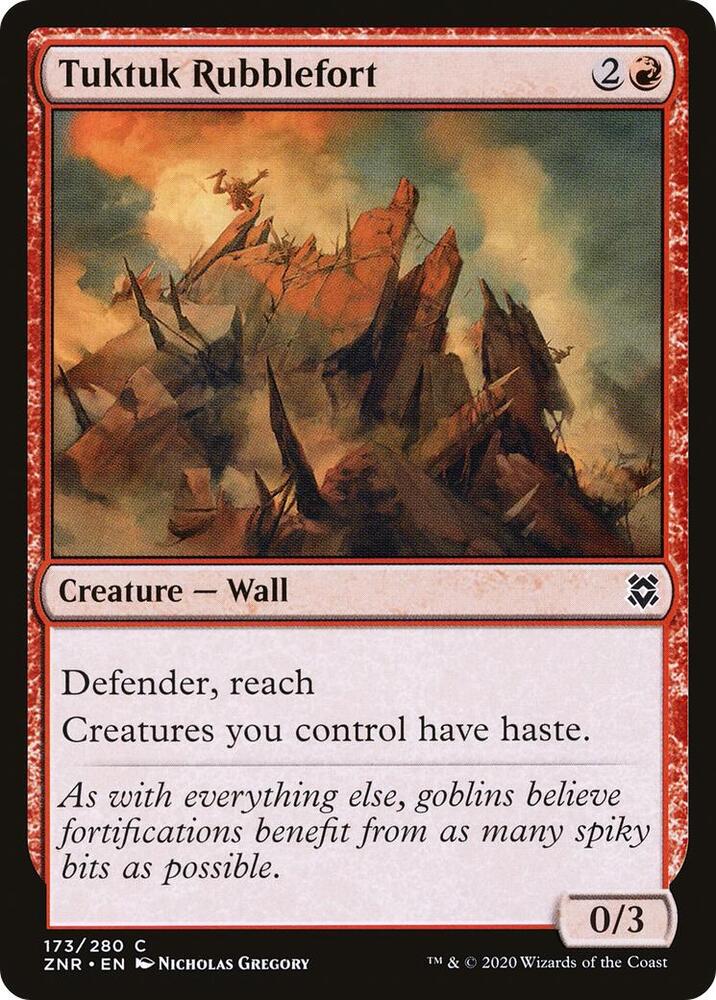 Tuktuk Rubblefort (173) [Zendikar Rising]