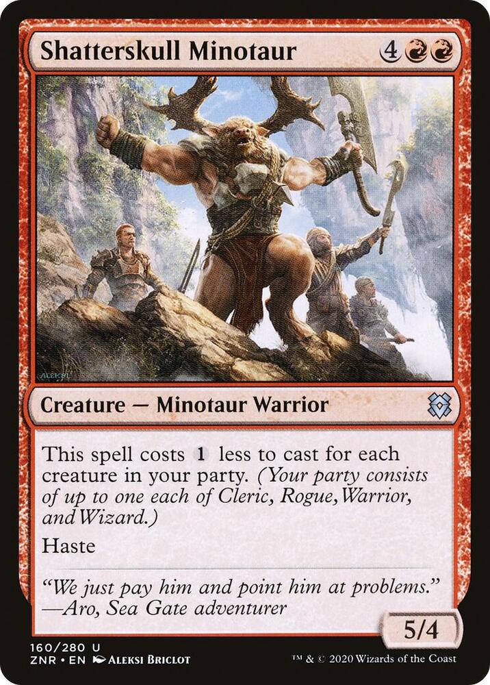 Shatterskull Minotaur (160) [Zendikar Rising]