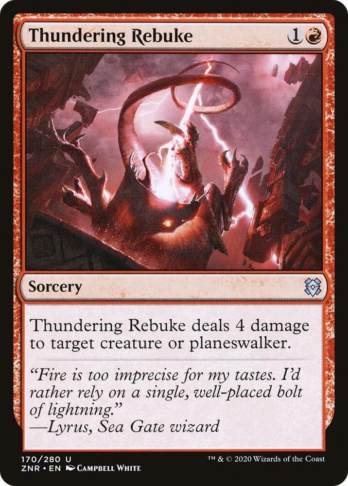 Thundering Rebuke (170) [Zendikar Rising]