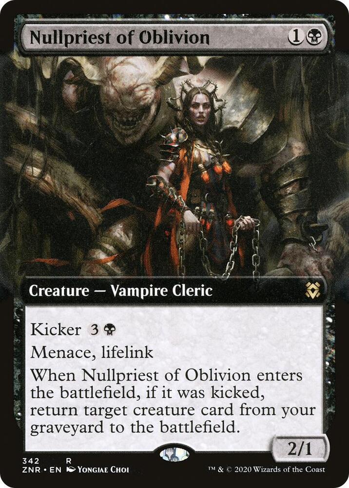 Nullpriest of Oblivion (Extended Art) (342) [Zendikar Rising] [Extended Art]
