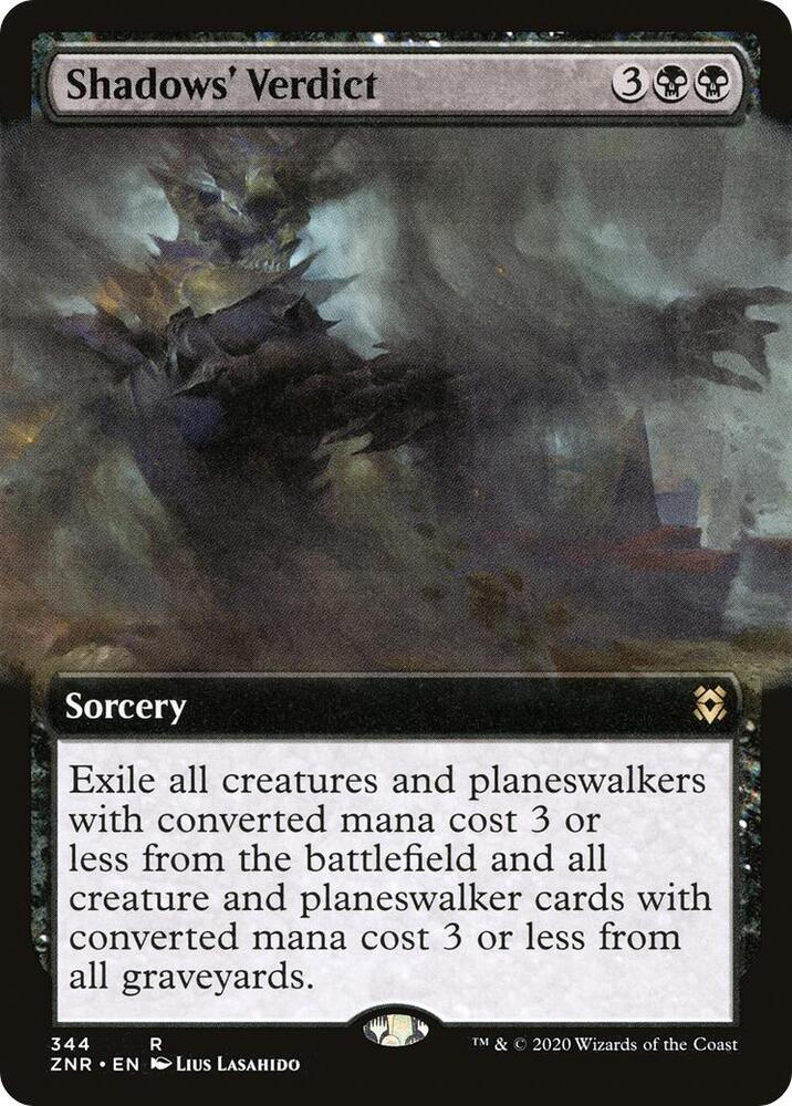 Shadows' Verdict (Extended Art) (344) [Zendikar Rising] [Extended Art]
