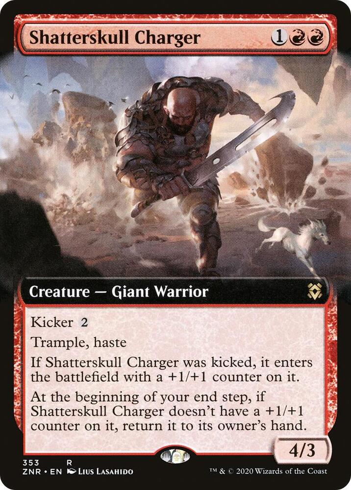 Shatterskull Charger (Extended Art) (353) [Zendikar Rising] [Extended Art]