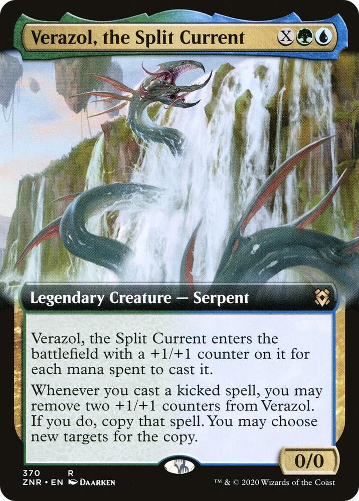 Verazol, the Split Current (Extended Art) (370) [Zendikar Rising] [Extended Art]