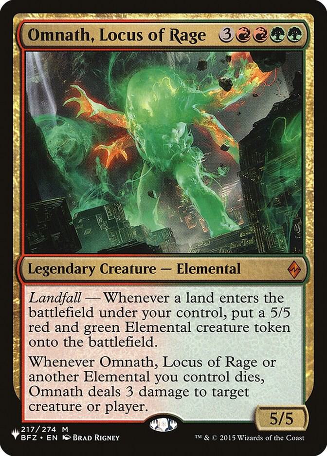 Omnath, Locus of Rage (217/274) [The List]