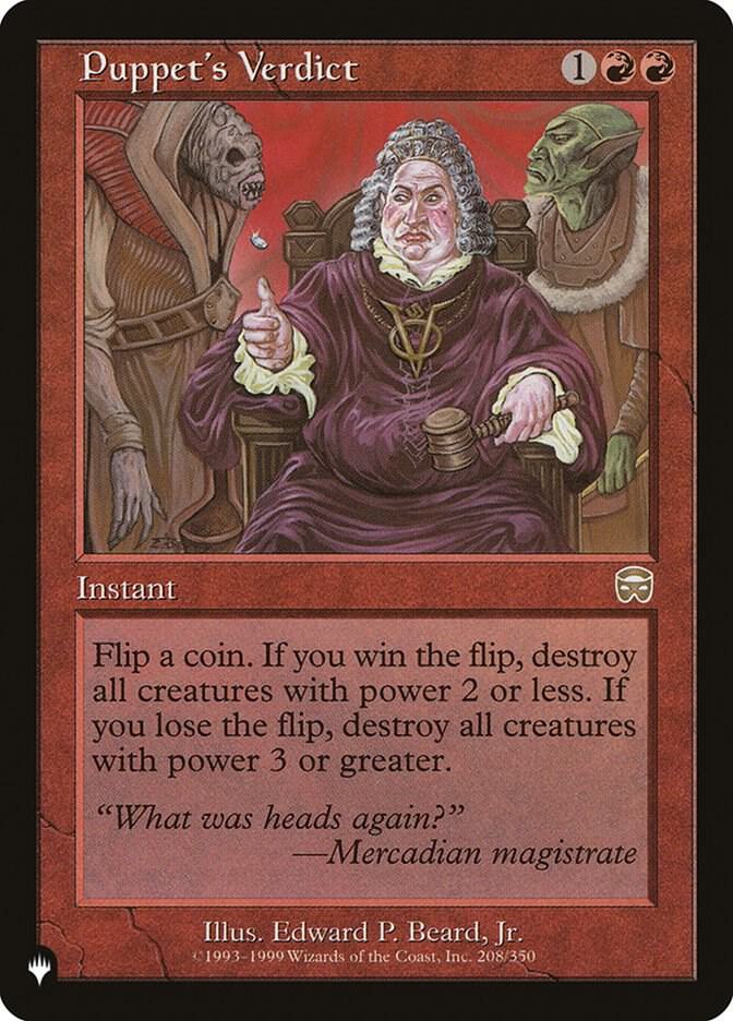Puppet's Verdict (208/350) [The List]