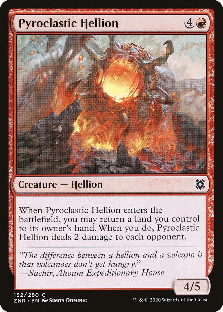 Pyroclastic Hellion (152) [Zendikar Rising]