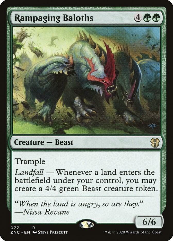 Rampaging Baloths (77) [Zendikar Rising Commander]
