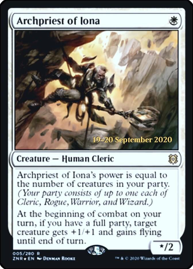 Archpriest of Iona (5) [Prerelease Cards]