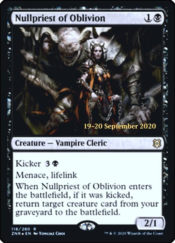 Nullpriest of Oblivion (118) [Prerelease Cards]