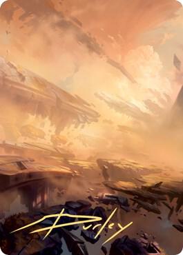 Plains Art Card (7/81) (Gold-Stamped Signature) [Zendikar Rising Art Series]