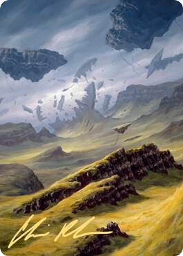 Plains Art Card (9/81) (Gold-Stamped Signature) [Zendikar Rising Art Series]