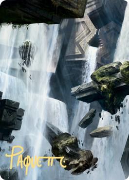 Island Art Card (10/81) (Gold-Stamped Signature) [Zendikar Rising Art Series]
