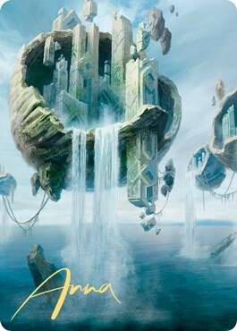 Island Art Card (11/81) (Gold-Stamped Signature) [Zendikar Rising Art Series]