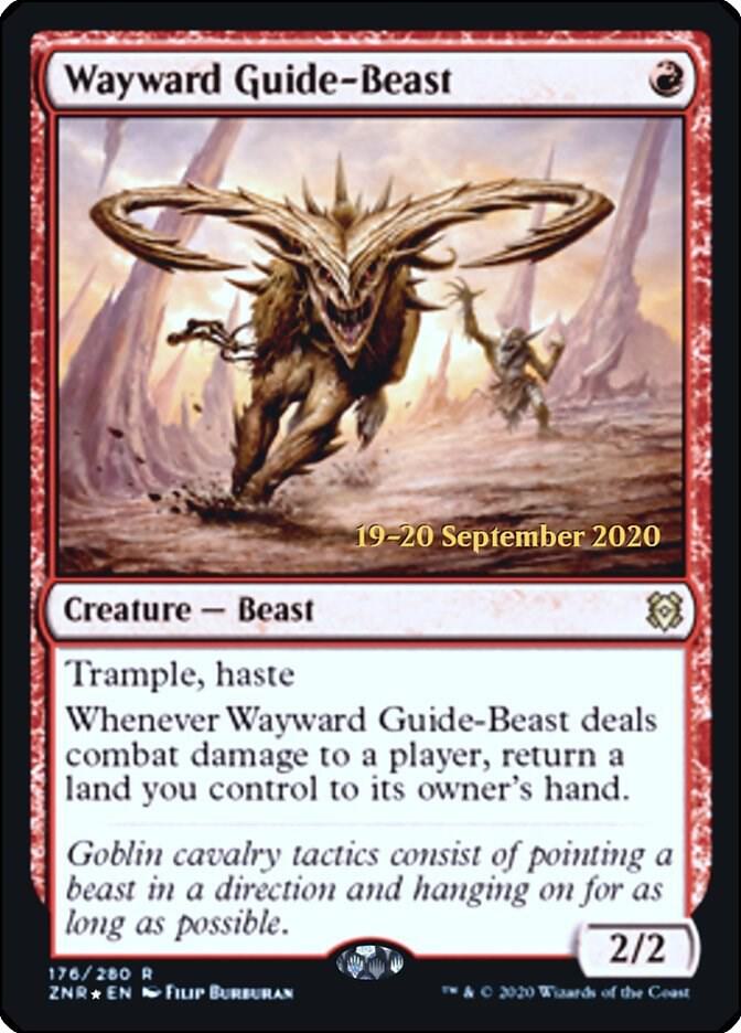 Wayward Guide-Beast (176) [Prerelease Cards]