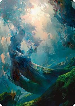 Forest Art Card (21/81) (Gold-Stamped Signature) [Zendikar Rising Art Series]