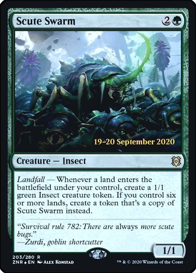 Scute Swarm (203) [Prerelease Cards]