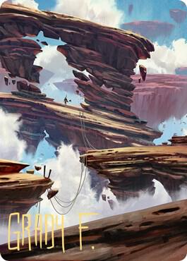 Boulderloft Pathway Art Card (Gold-Stamped Signature) (22) [Zendikar Rising Art Series]