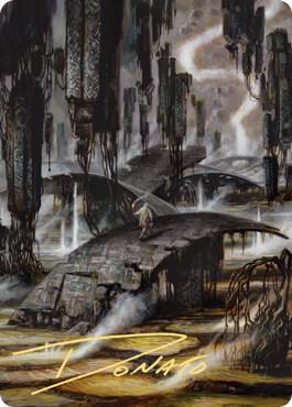Grimclimb Pathway Art Card (Gold-Stamped Signature) (24) [Zendikar Rising Art Series]