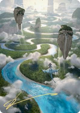 Clearwater Pathway Art Card (Gold-Stamped Signature) (25) [Zendikar Rising Art Series]