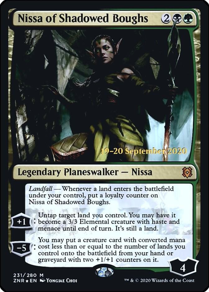 Nissa of Shadowed Boughs (231) [Prerelease Cards]