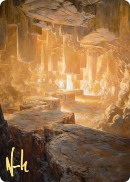 Pillarverge Pathway Art Card (Gold-Stamped Signature) (28) [Zendikar Rising Art Series]