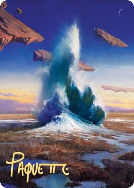 Flooded Strand Art Card (Gold-Stamped Signature) (29) [Zendikar Rising Art Series]