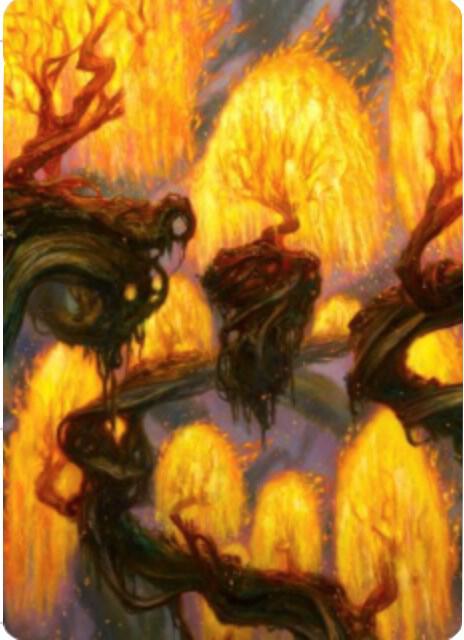 Grove of the Burnwillows Art Card (34) [Zendikar Rising Art Series]