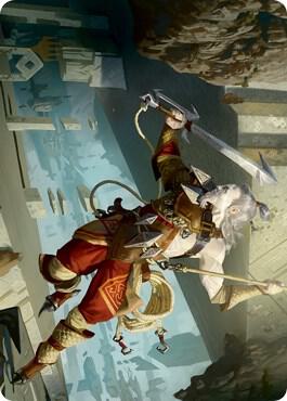 Cliffhaven Sell-Sword Art Card (Gold-Stamped) (38) [Zendikar Rising Art Series]