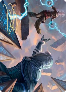 Nahiri's Binding Art Card (Gold-Stamped Signature) (42) [Zendikar Rising Art Series]