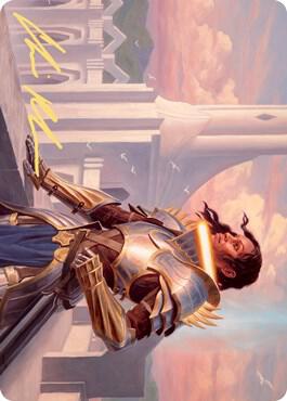 Tazri, Beacon of Unity Art Card (Gold-Stamped Signature) (45) [Zendikar Rising Art Series]